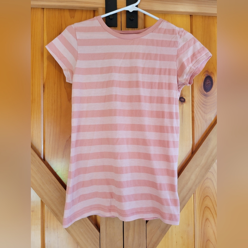Aeropostale women's pink striped confortably fitted shirt size L